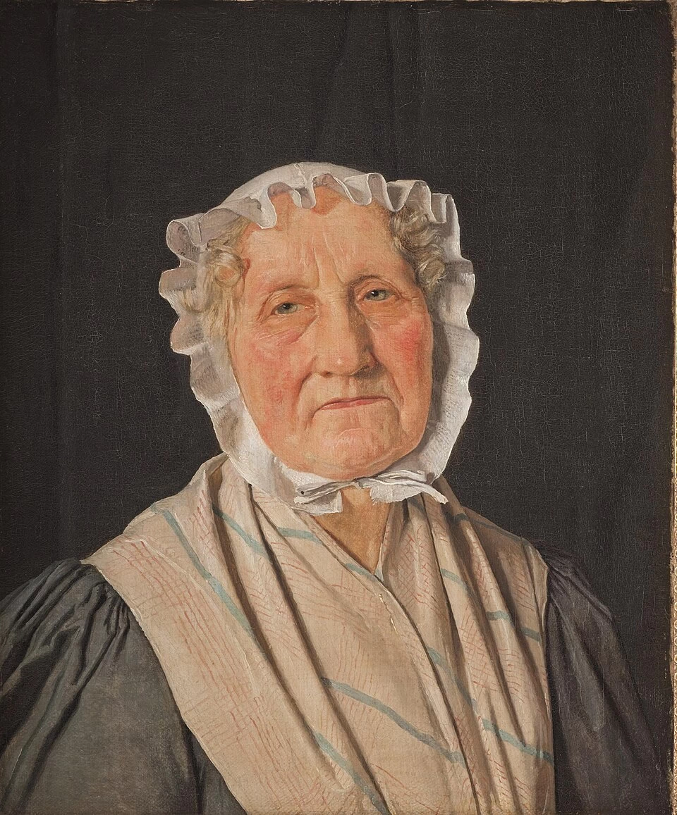 Christen Købke - Ritratto di Inger Margrethe Høyen, nata Schrøder, madre dello storico dell'arte N.L. La collina, Statens Museum for Kuns, Copenaghen